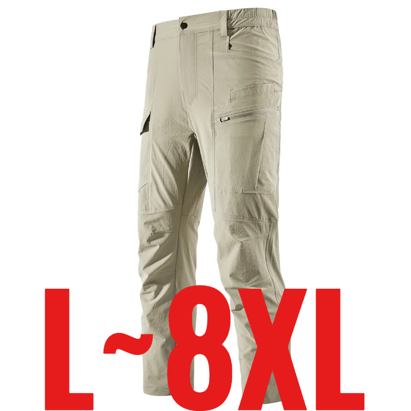 Summer Hiking Clothing - Calças Casuais Masculinas Plus Size 8XL