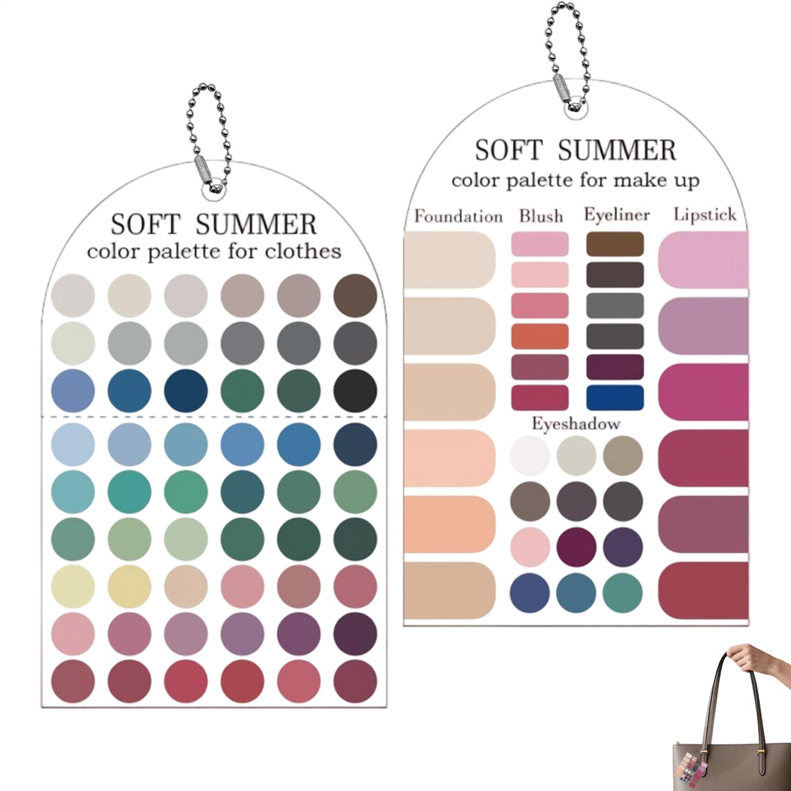 Summer Clothing Color Palette - 2 Cartões de Amostra de Cores