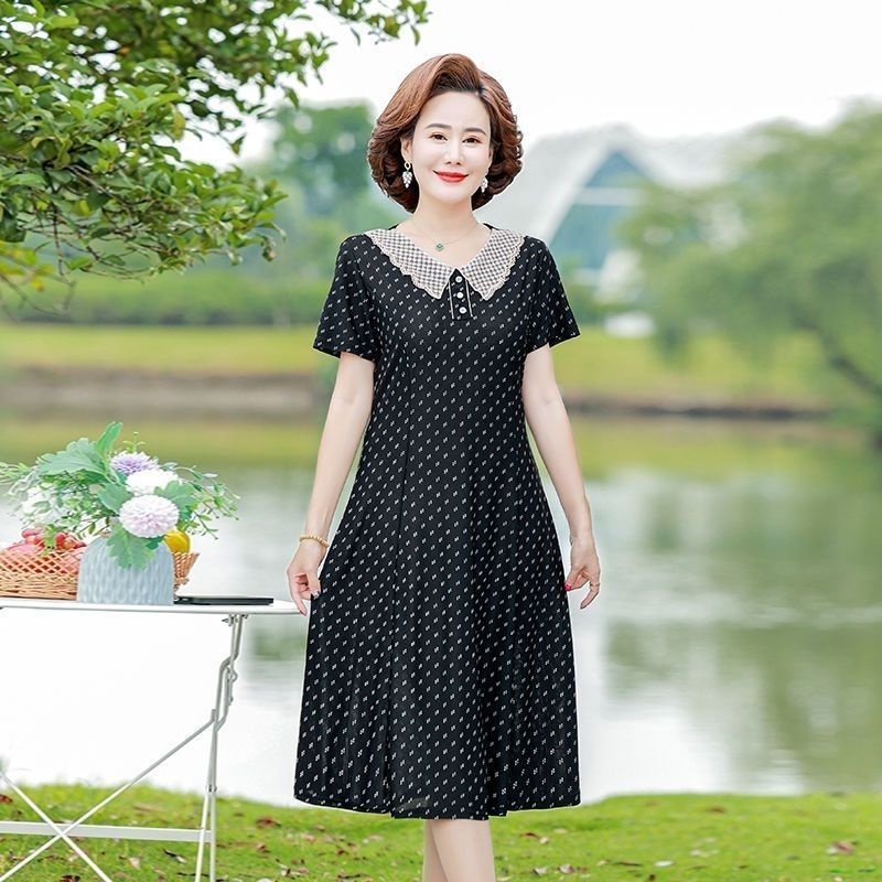 Summer Clothing Over 60 - Vestido Longo de Verão Elegante e