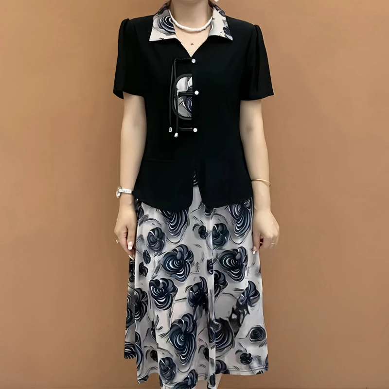 Summer Clothing Over 60 - Novo Vestido Feminino de Verão Estilo