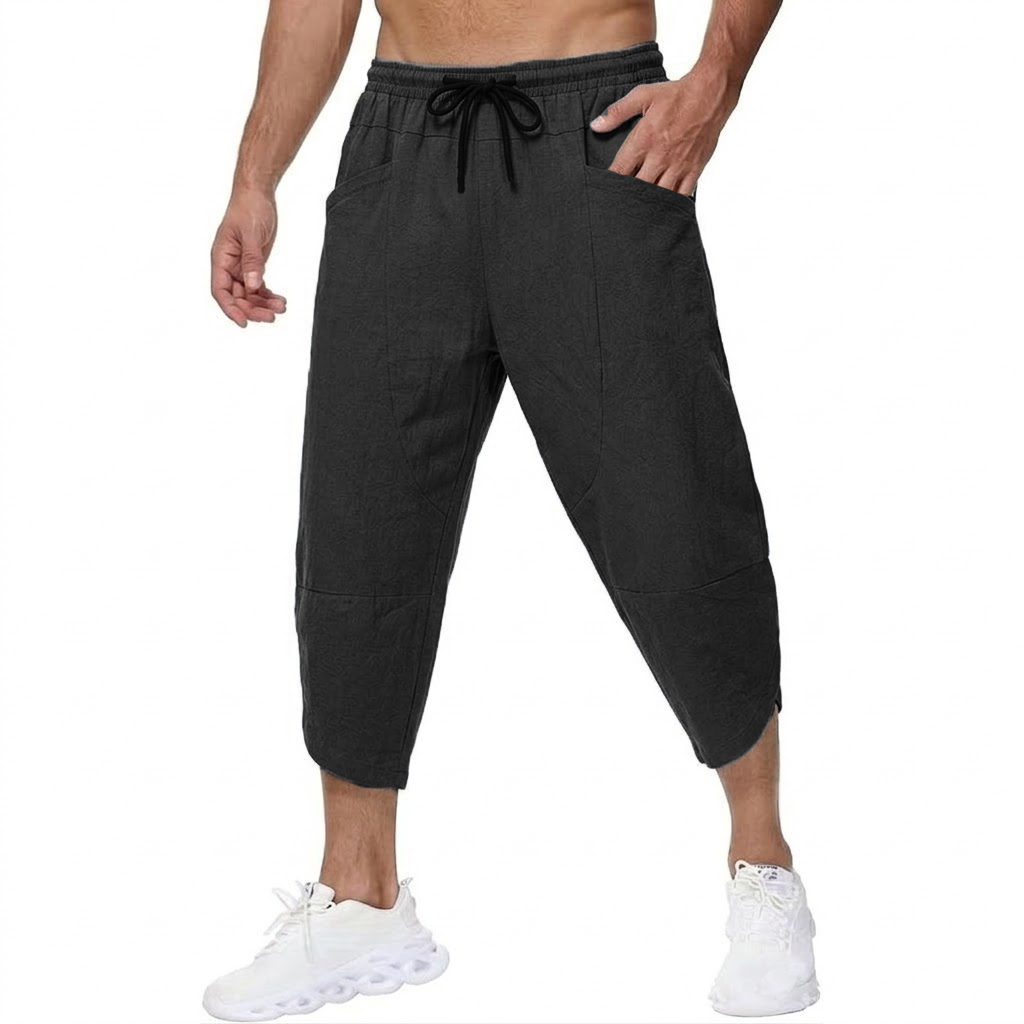 Calças curtas casuais de linho - Summer Hiking Clothing avaliação e preço
