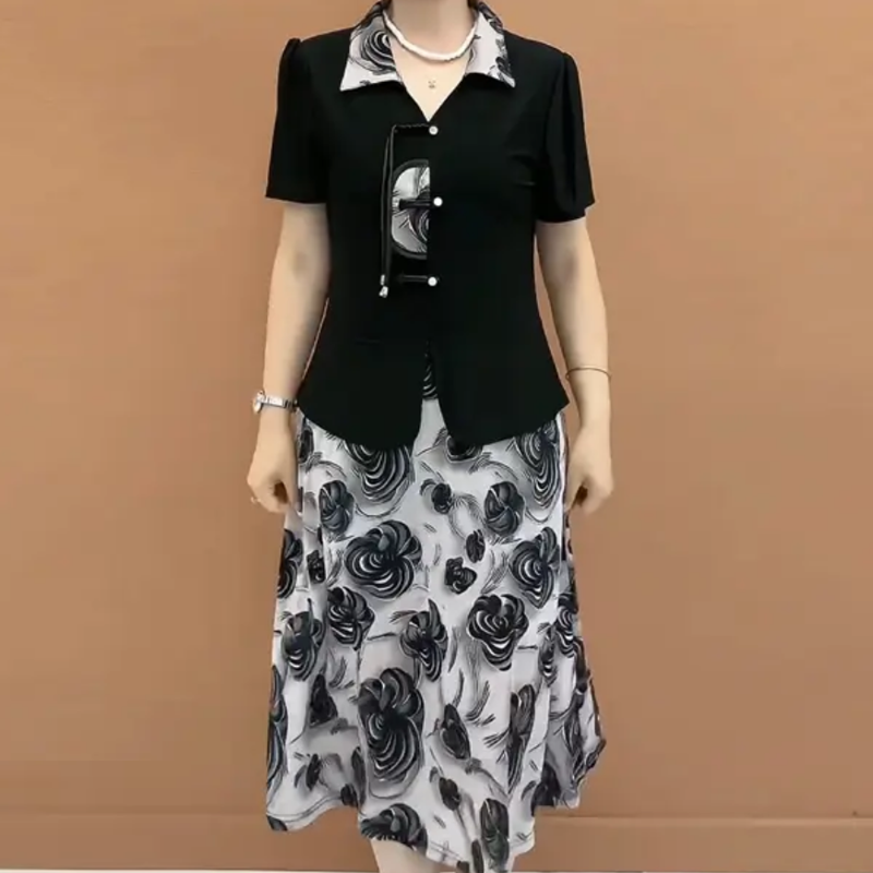 Novo Vestido Feminino de Verão - Summer Clothing Over 60 avaliação e preço