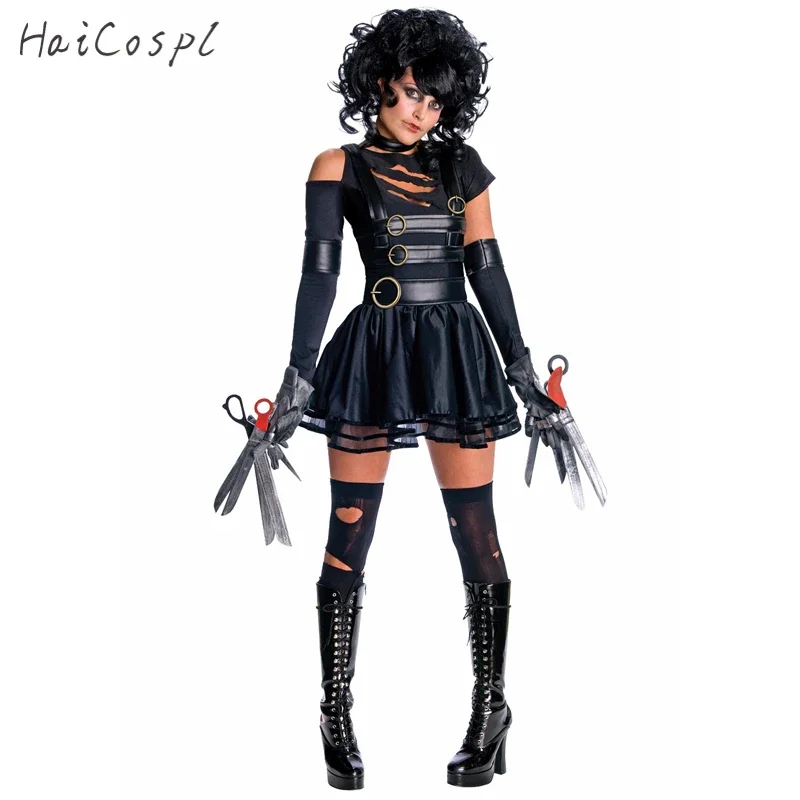 Fantasia de Cosplay Edward Mão - Romper Playsuit Women avaliação e preço