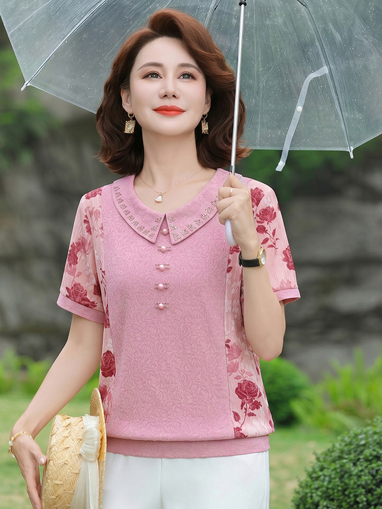 Camiseta de Manga Curta Modela - Summer Clothing Over 60 avaliação e preço