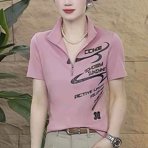 Camiseta Feminina Estampada de - Summer Clothing Over 60 avaliação e preço