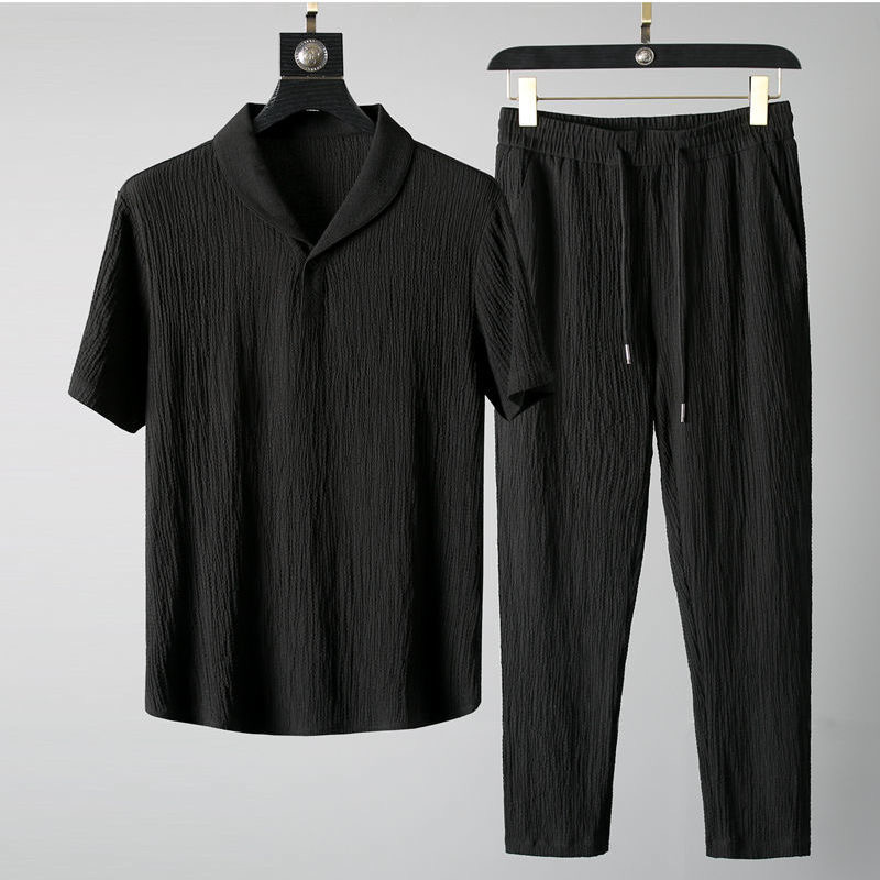 Verão ultra-fino de duas peças - Summer Clothing Men Linen avaliação e preço